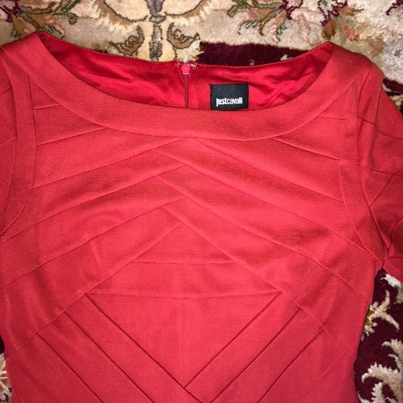 Just Cavalli red/orange bandage style dress - Picture 4 of 7